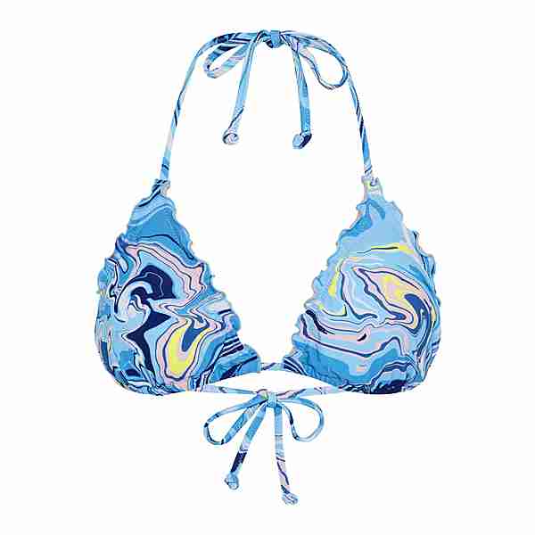 Chiemsee Gemustertes Triangel-Bikini-Top Bikini Oberteil Damen 4528 Medium Blue/Light Pink