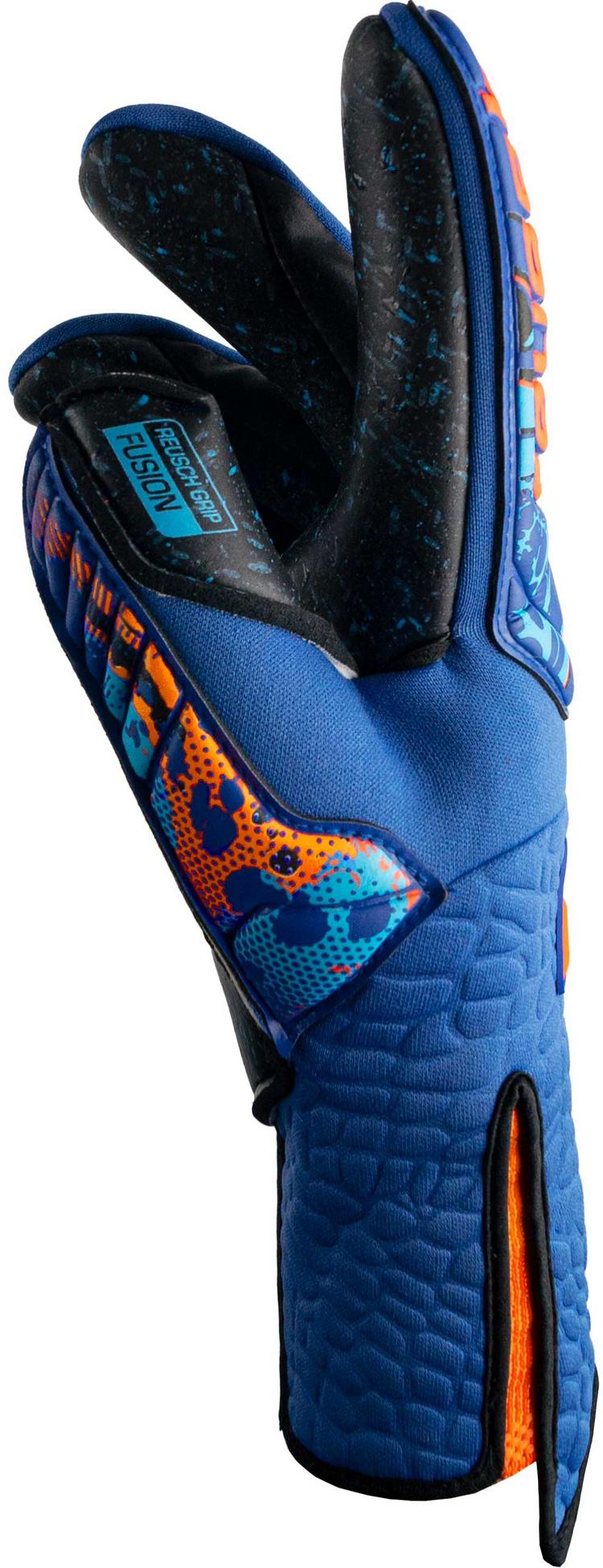 Reusch Reusch Attrakt Fusion Strapless AdaptiveFlex Torwarthandschuhe - 4024 tru blu/schoc orang/black - 0 | SportScheck