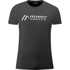 Maier Sports MS Tee T-Shirt Herren Schwarz