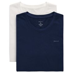 Rückansicht von GANT T-Shirt T-Shirt Herren Marineblau/Weiß