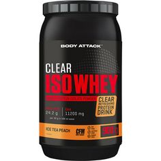 Body Attack Clear Iso-Whey Proteinpulver Ice Tea Peach