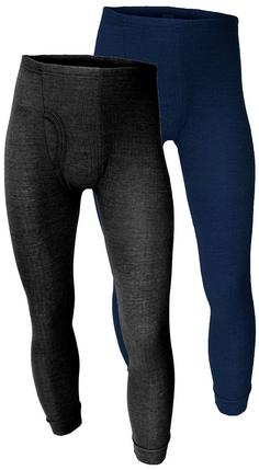 Black Snake 2 Pack Thermo Hose Cushy Funktionsunterhose Herren Anthrazit Blau