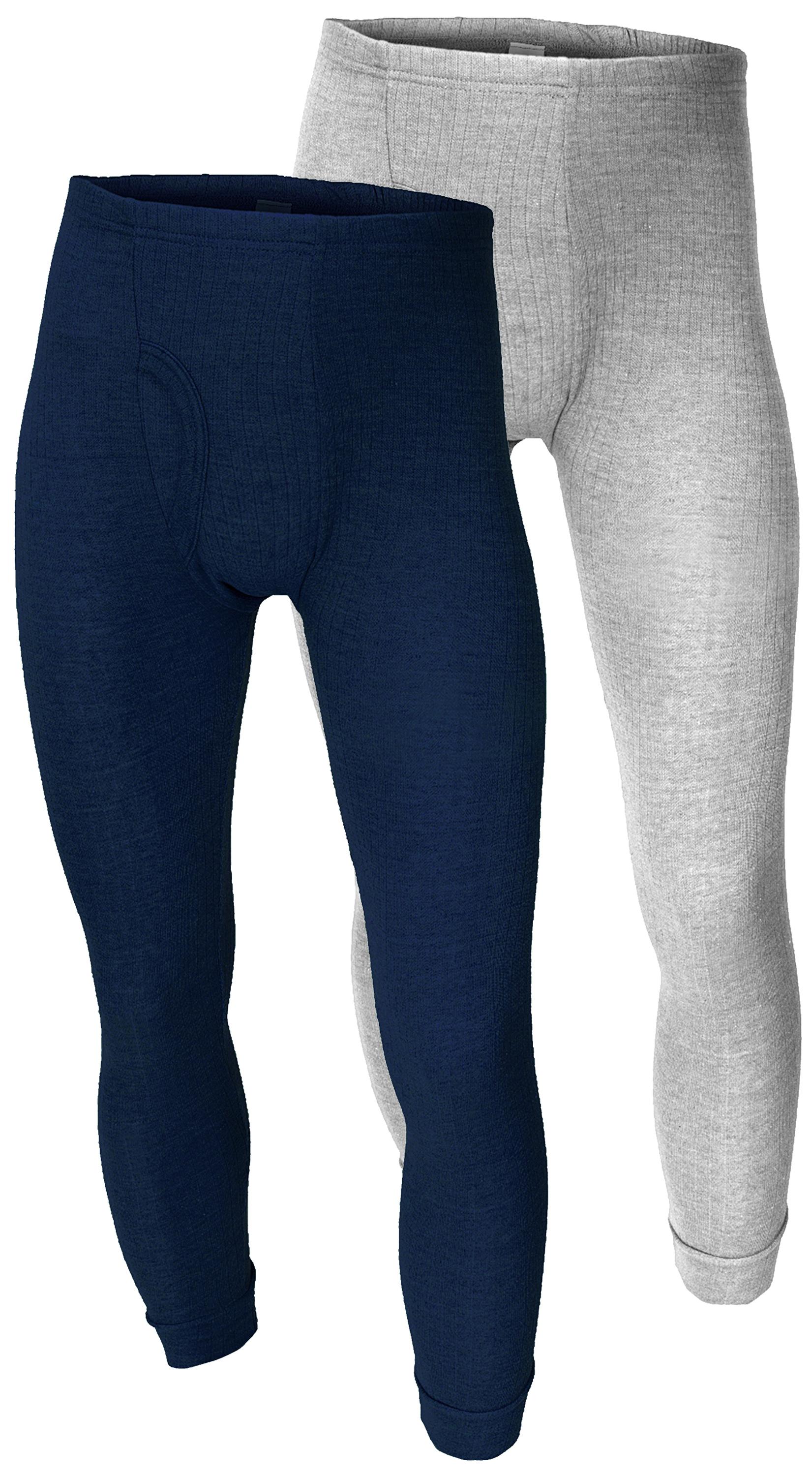 Black Snake Thermo-Unterhose Herren - 2er Set, Lang, Mit Innenfleece