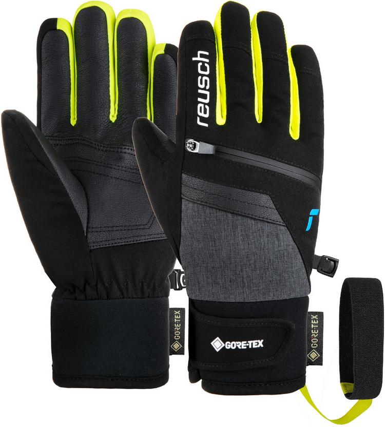 Reusch Reusch Travis GORE-TEX Junior Handschuh Kinder - 7686 blck/blck mel/safety yell - 0 | SportScheck