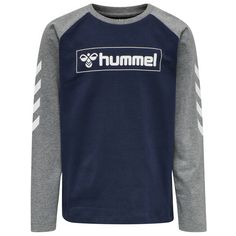 hummel hmlBOX T-SHIRT L/S T-Shirt Kinder BLACK IRIS