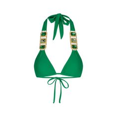 Moda Minx Boujee Triangel Top Bikini Oberteil Damen Emerald
