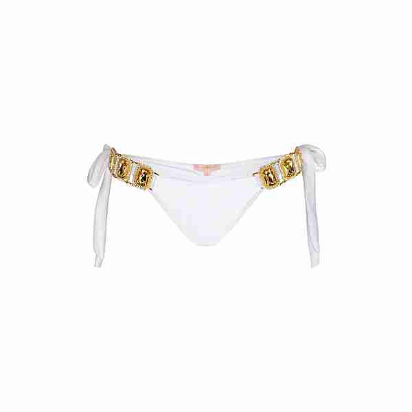Moda Minx Boujee Tie Side Brazilian Bikini Hose Damen White
