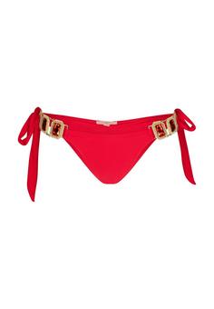 Moda Minx Boujee Tie Side Brazilian Bikini Hose Damen Red