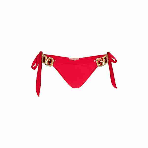 Moda Minx Boujee Tie Side Brazilian Bottom Bikini Hose Damen Red