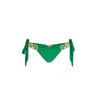 Moda Minx Boujee Tie Side Brazilian Bottom Bikini Hose Damen Emerald