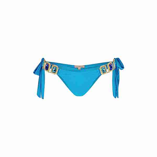 Moda Minx Boujee Tie Side Brazilian Bikini Hose Damen Sky Blue Shimmer