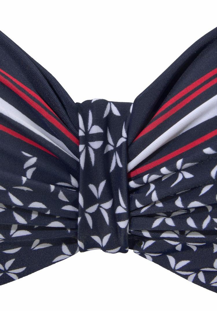 Lascana Lascana B&uuml;gel-Bikini-Top Bikini Oberteil Damen - marine-bedruckt - 0 | SportScheck