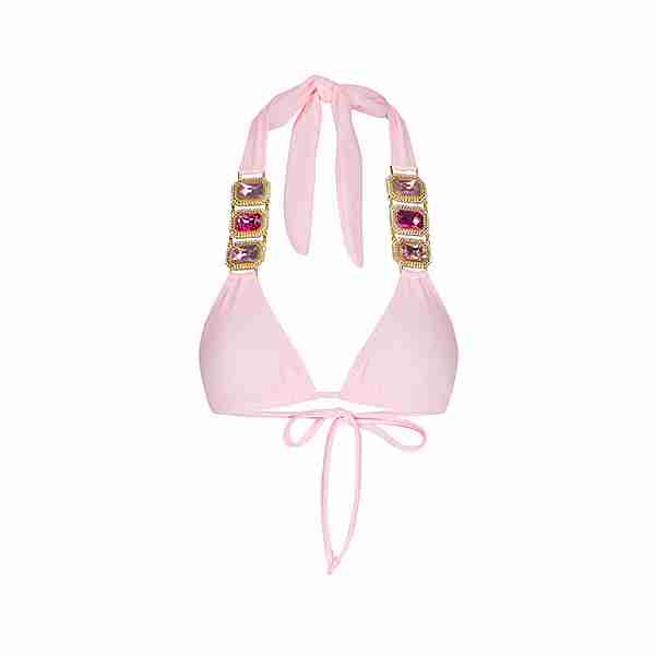 Moda Minx Boujee Triangel Top Bikini Oberteil Damen Baby Pink