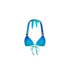Moda Minx Club Tropicana Triangel Top Bikini Oberteil Damen Blue Lagoon