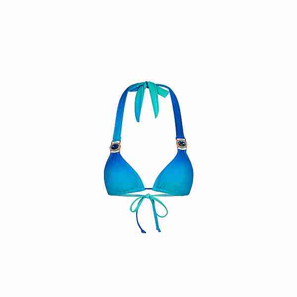 Moda Minx Club Tropicana Triangel Top Bikini Oberteil Damen Blue Lagoon