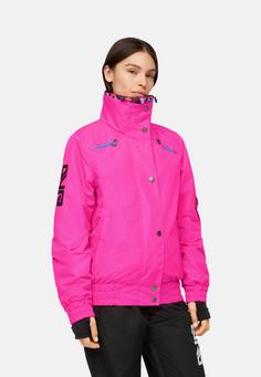 Rückansicht von elho ENGELBERG 89 Skijacke Damen Neon Pink
