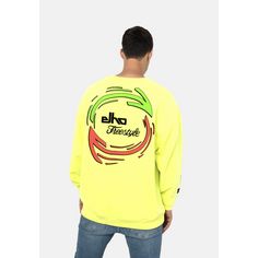 Rückansicht von elho MAYRHOFEN 89 Sweatshirt Neon Yellow