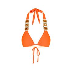 Moda Minx Boujee Triangle Bikini Oberteil Damen Orange
