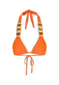Moda Minx Boujee Triangle Bikini Oberteil Damen Orange