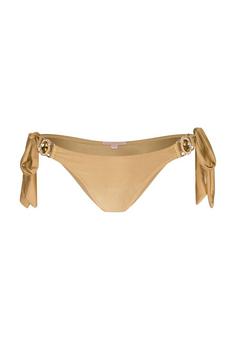 Moda Minx Amour Tie Side Brazilian Bikini Hose Damen Gold Shimmer