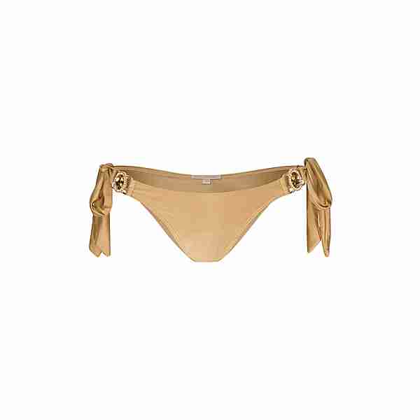 Moda Minx Amour Tie Side Brazilian Bikini Hose Damen Gold Shimmer