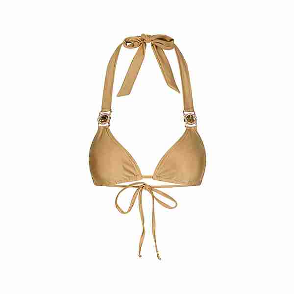 Moda Minx Amour Triangle Bikini Oberteil Damen Gold Shimmer