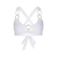Moda Minx Euphoria Triangel Top Bikini Oberteil Damen White