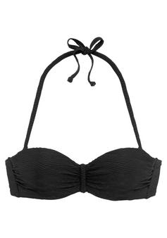 sunseeker Bügel-Bandeau-Bikini-Top Bikini Oberteil Damen schwarz