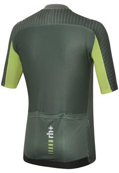 Rückansicht von RH+ MTB Trail Jersey Fahrradtrikot Herren Chess Pretender/Army/Acid Lime