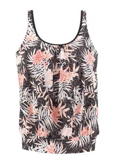 Buffalo Oversize-Tankini-Top Bikini Oberteil Damen braun-apricot