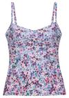 S.OLIVER B&uuml;gel-Tankini-Top Bikini Oberteil Damen - lila bedruckt