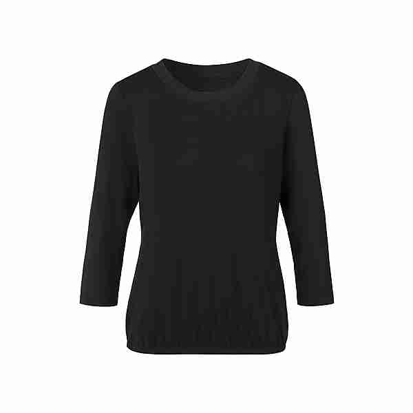 Lascana 3/4-Arm-Shirt Longshirt Damen schwarz