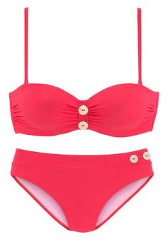 Vivance Bügel-Bandeau-Bikini Bikini Set Damen knallrot