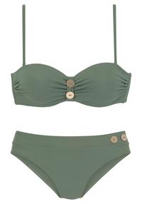 Vivance B&uuml;gel-Bandeau-Bikini Bikini Set Damen - oliv