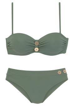 Vivance Bügel-Bandeau-Bikini Bikini Set Damen oliv