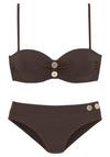 Vivance B&uuml;gel-Bandeau-Bikini Bikini Set Damen - dunkelbraun