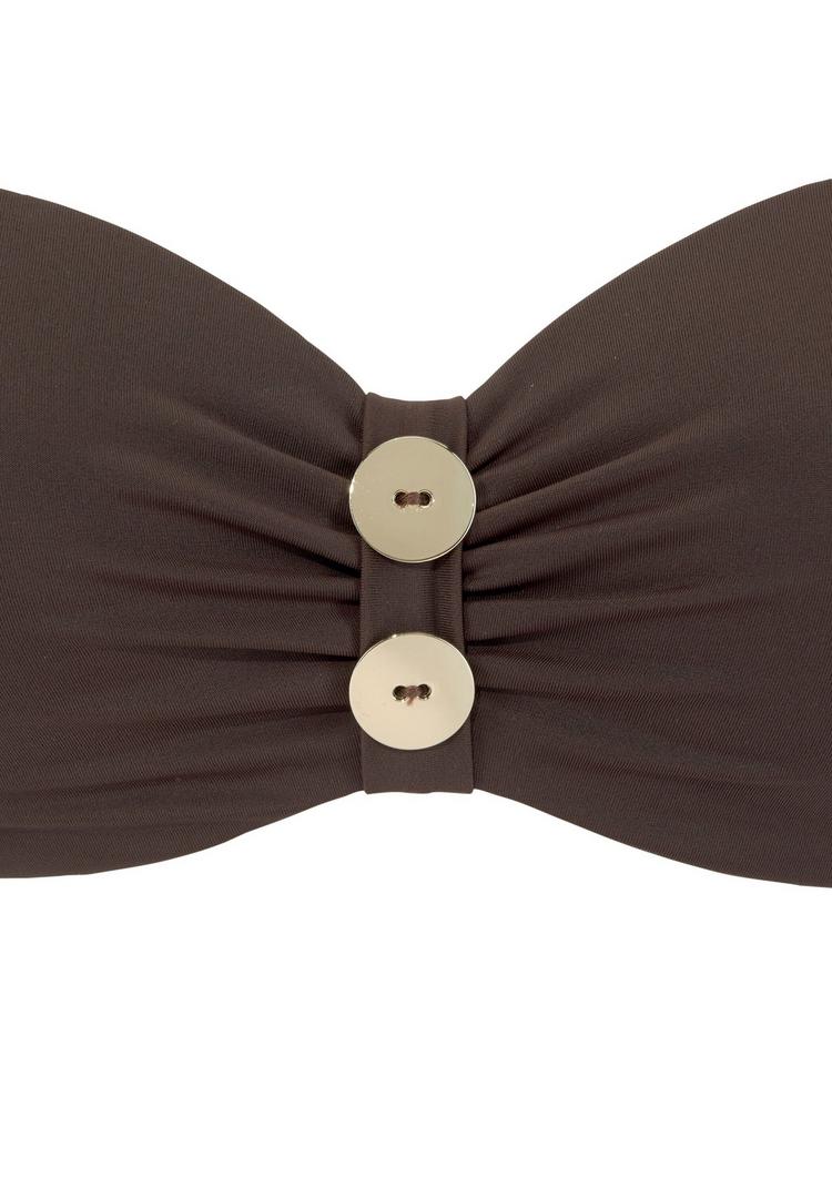 Vivance Vivance B&uuml;gel-Bandeau-Bikini Bikini Set Damen - dunkelbraun - 0 | SportScheck