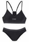 VENICE BEACH Bustier-Bikini Bikini Set Damen - schwarz-grau