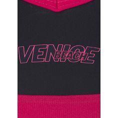 Rückansicht von VENICE BEACH Bustier-Bikini Bikini Set Damen schwarz-pink