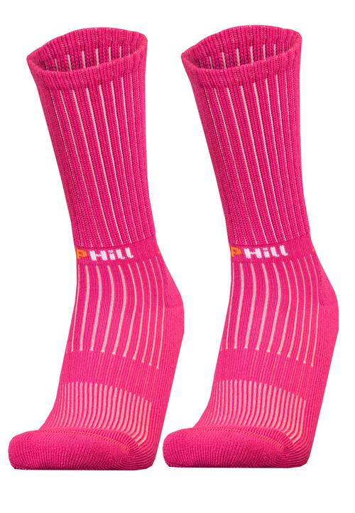 Rückansicht von UphillSport VIRVA Wandersocken Pink