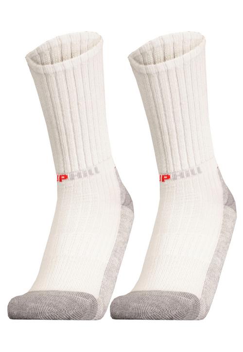 Rückansicht von UphillSport VIRVA Wandersocken White