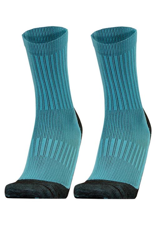 Rückansicht von UphillSport WINTER XC Laufsocken Turq/black