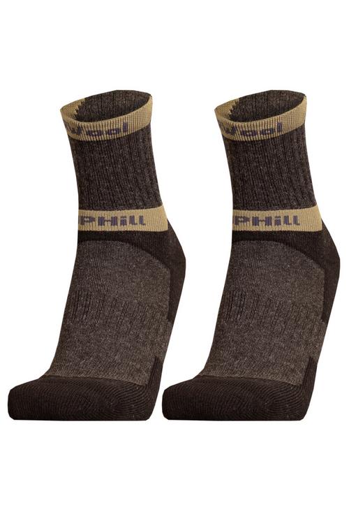 Rückansicht von UphillSport HETTA SUMMER Wandersocken Dark grey