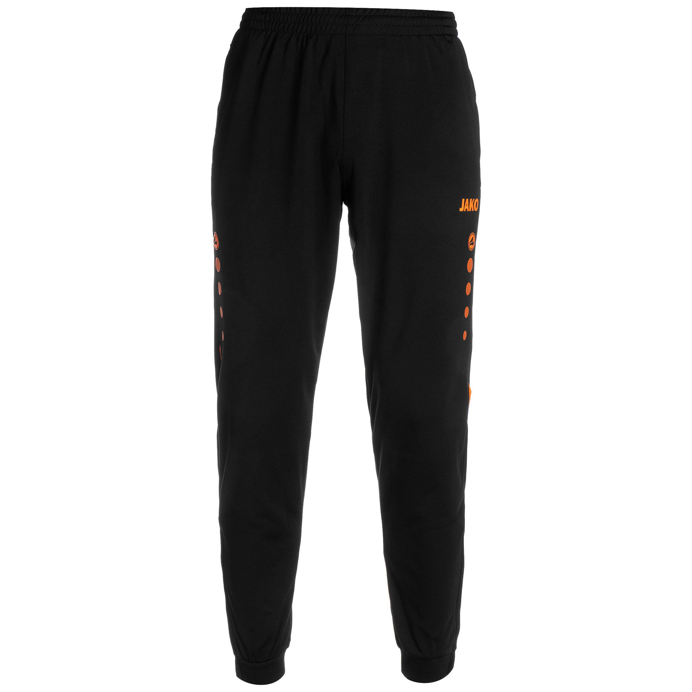 JAKO Challenge Trainingshose Herren schwarz / neonorange