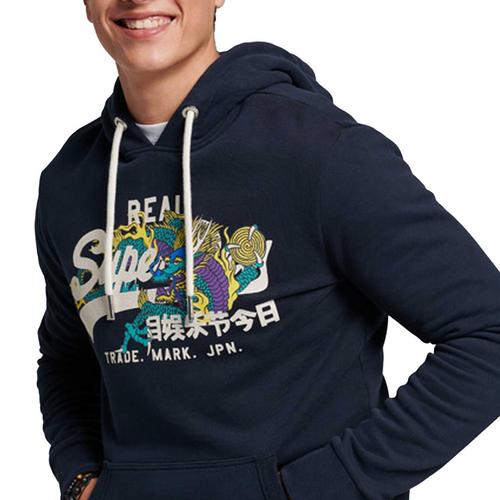 Rückansicht von Superdry Sweatshirt Sweatshirt Herren Blau