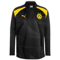 PUMA Borussia Dortmund Funktionssweatshirt Herren schwarz / gelb