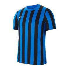 Nike Division IV Striped Trikot Kids Fußballtrikot Kinder blauschwarzweiss