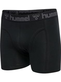 Rückansicht von hummel hmlMARSTON 4-PACK BOXERS Unterhemd Herren BLACK/BLACK