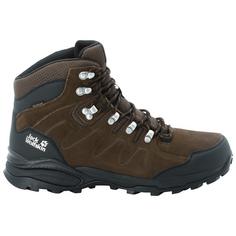 Rückansicht von Jack Wolfskin REFUGIO TEXAPORE MID M Wanderschuhe Herren brown / phantom