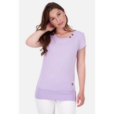 Rückansicht von ALIFE AND KICKIN CocoAK A T-Shirt Damen digital lavender melange